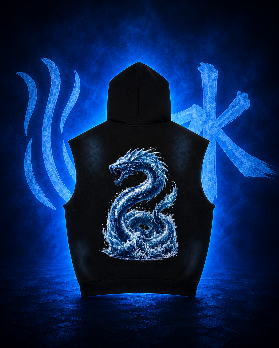 Sea Serpent Sleeveless Hoodie