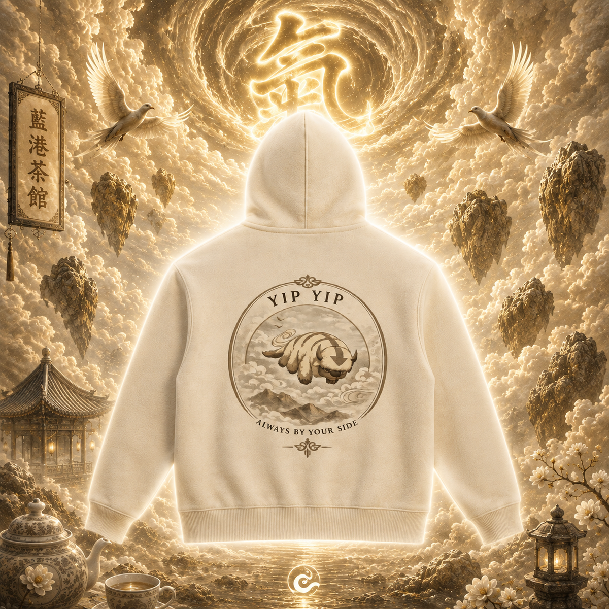 Cloud Haven Sky Bison Heavyweight Hoodie
