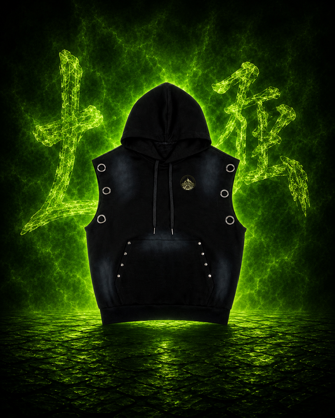 Stone Bear Sleeveless Hoodie