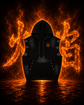 Dragons Flame Sleeveless Hoodie